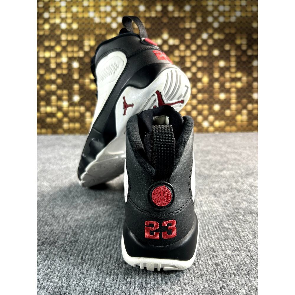 Air Jordan 9 Retro GS White Black Red Size 6Y 7W Basketball Shoes - Picture 2 of 12